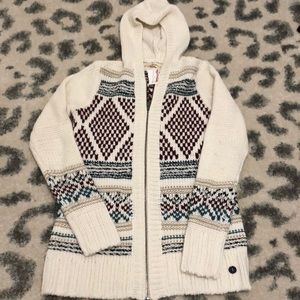 NWT.Hollister zip up hooded cardigan. Size small